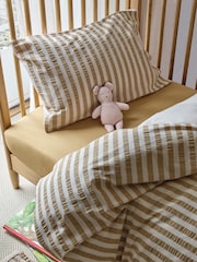 Piglet in Bed Ochre Kids Seersucker 100% Cotton Bedding Set - Image 2 of 6