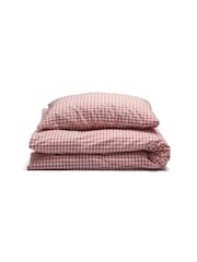 Piglet in Bed Red Dune Kids Gingham 100% Cotton Fitted Sheet - Image 3 of 5