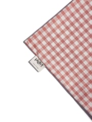 Piglet in Bed Red Dune Kids Gingham 100% Cotton Fitted Sheet - Image 5 of 5