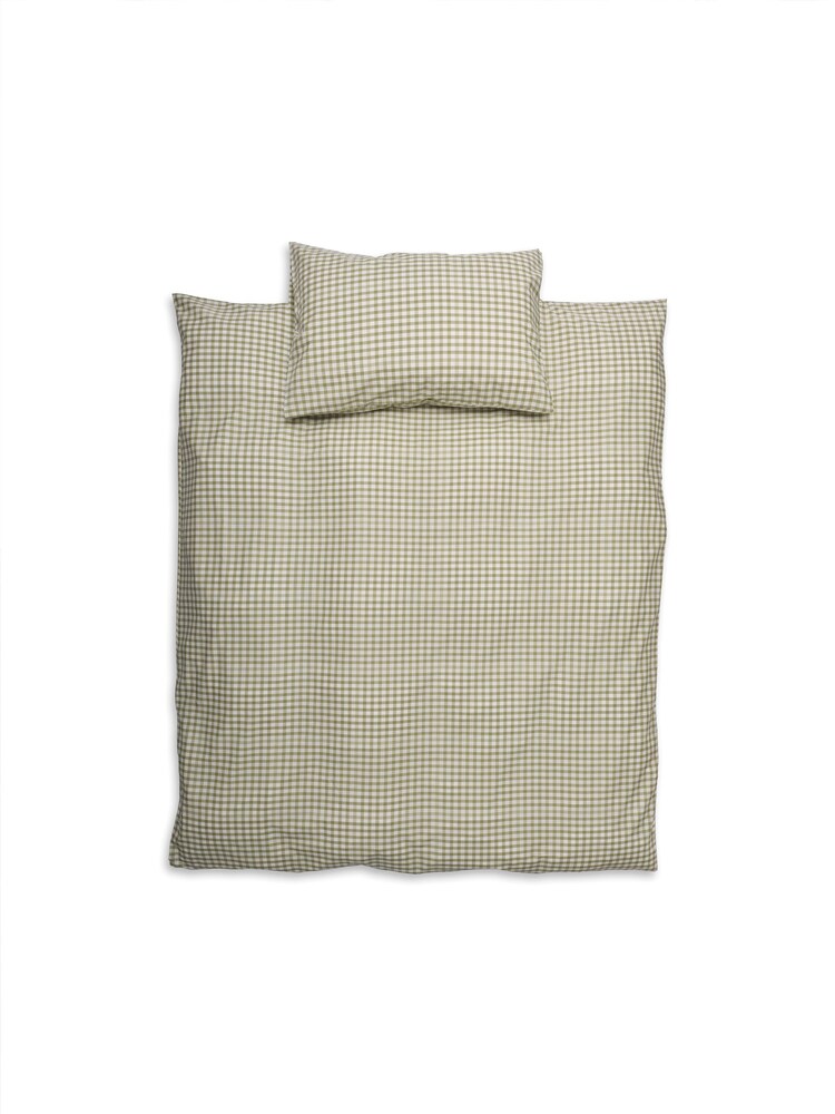 Piglet in Bed Pear Kids Gingham 100% Cotton Bedding Set - Image 2 of 5