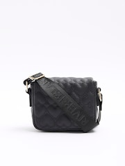 Negro - Bandolera con diseño de corazones acolchados para niña de River Island - Imagen 2 de 5