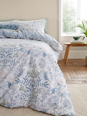Bianca Blue Hedgerow Hopper Floral Cotton Duvet Cover Set - Image 2 of 4
