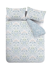 Bianca Blue Hedgerow Hopper Floral Cotton Duvet Cover Set - Image 4 of 4