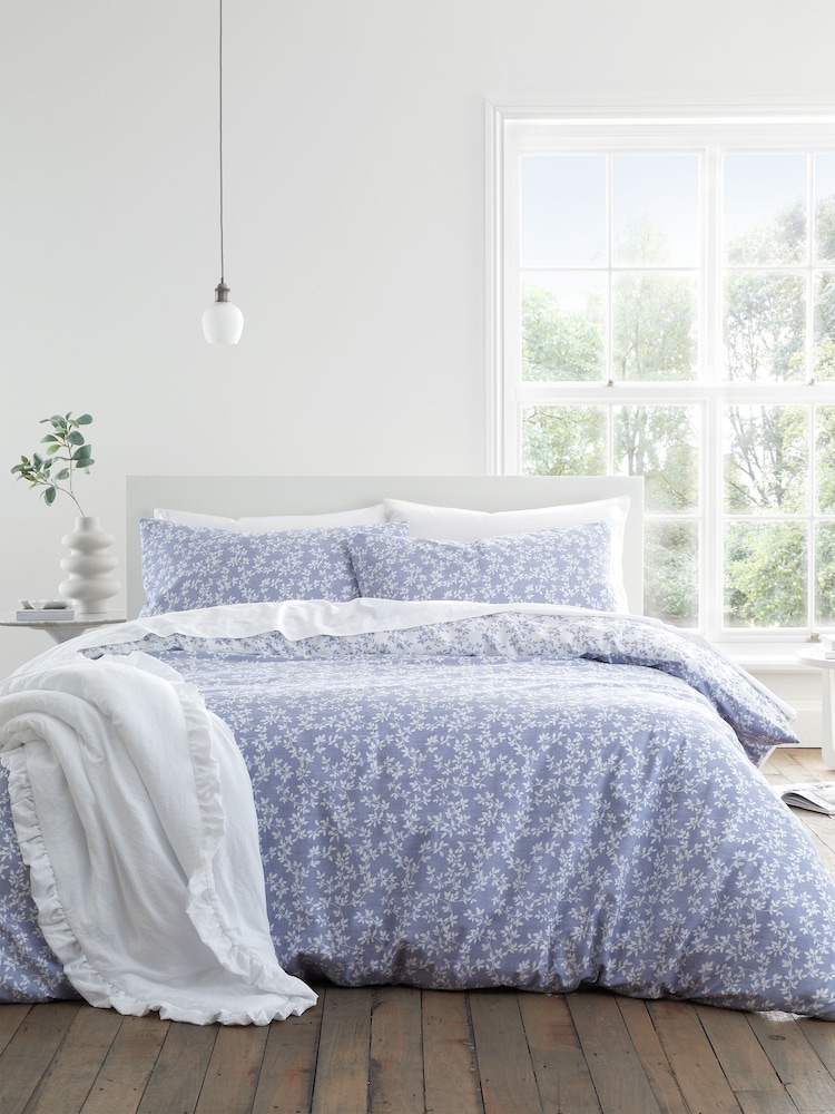 Bianca Shadow Leaves Floral Duvet Cover Set - Изображение 1 из 5