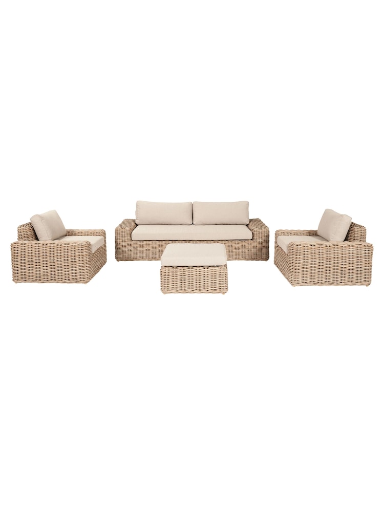 Pacific Natural Garden Como Rattan Lounge Set - Image 2 of 6