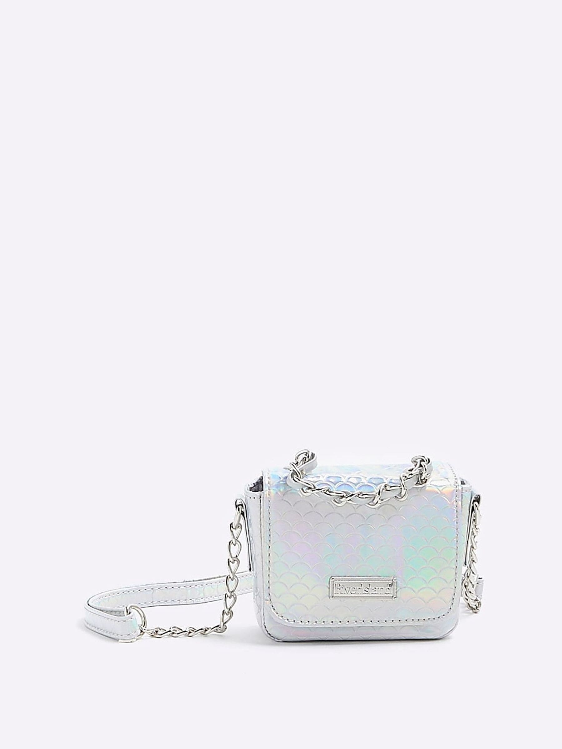 Buy River Island Silver Mini Girls Iridescent Cross Body Purse from Next Luxembourg