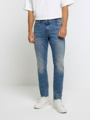 Синий - River Island стретчевые джинсы скинни - Изображение 1 из 6