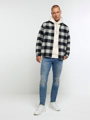 Синий - River Island стретчевые джинсы скинни - Изображение 4 из 6