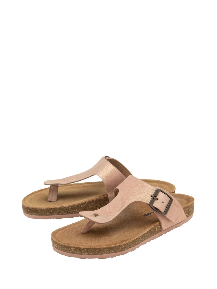 Dunlop Gold Toe Post Ladies Sandals - Image 2 of 4