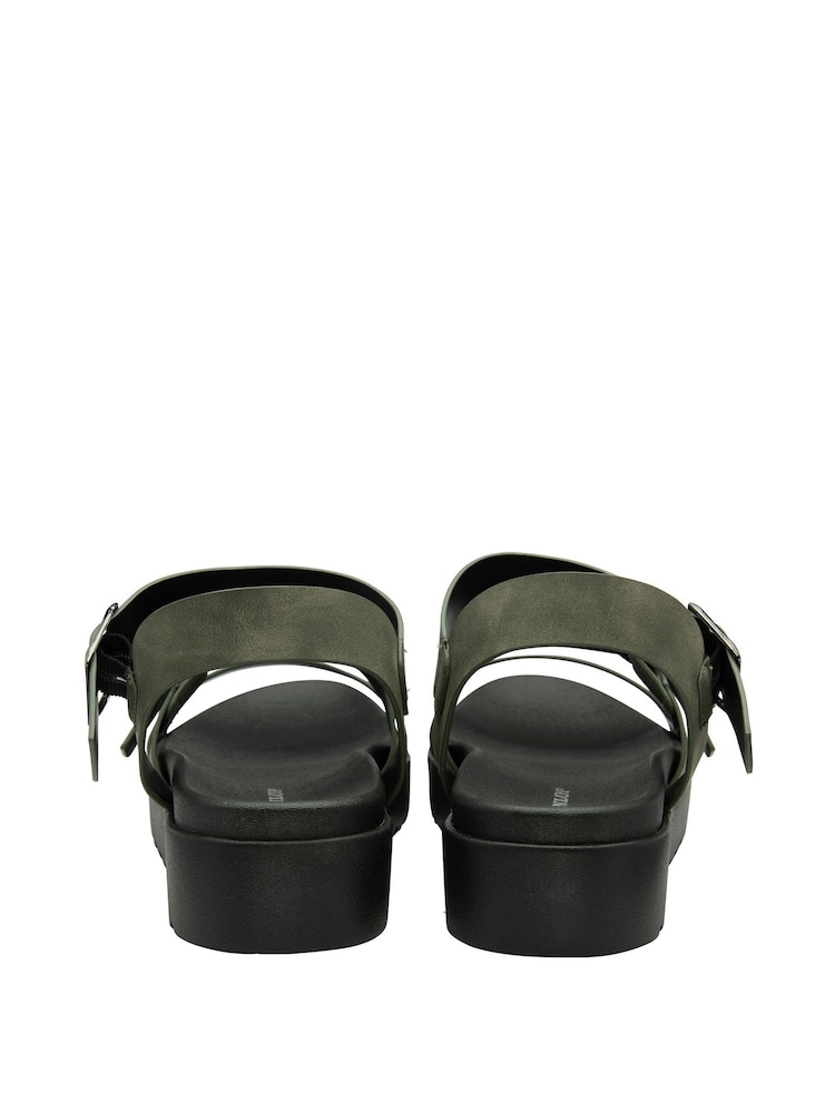 Grün - Dunlop Damen Sandalen mit dicker Sohle - Bild 2 von 4 Grün - Dunlop Damen Sandalen mit dicker Sohle - Bild 2 von 4