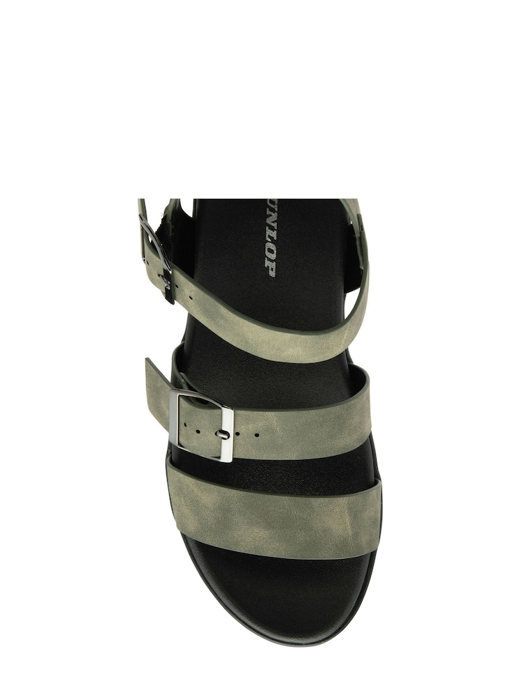 Grün - Dunlop Damen Sandalen mit dicker Sohle - Bild 4 von 4 Grün - Dunlop Damen Sandalen mit dicker Sohle - Bild 4 von 4
