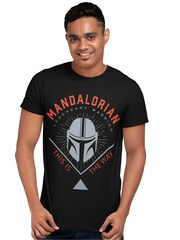 Character Black Star Wars Mandalorian T-Shirt - Image 1 of 2