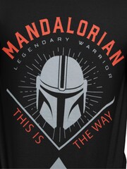 Character Black Star Wars Mandalorian T-Shirt - Image 2 of 2