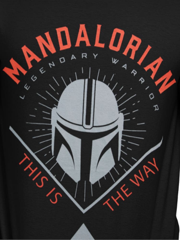 Character Black Star Wars Mandalorian T-Shirt - Image 2 of 2 Character Black Star Wars Mandalorian T-Shirt - Image 2 of 2