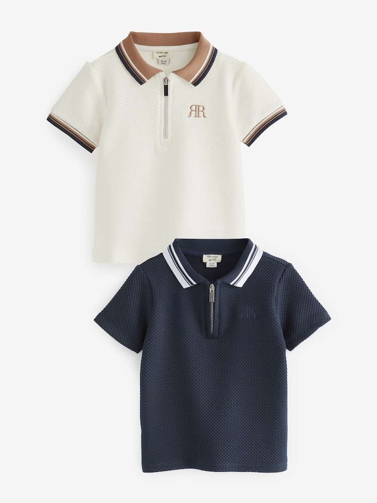 Tricouri polo pentru băieți River Island 2 Pachet - Imaginea 1 din 1