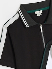 River Island White Boys Taped Polo Shirts 2 Pack - Image 3 of 4