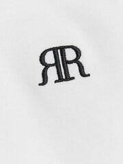 River Island White Boys Taped Polo Shirts 2 Pack - Image 4 of 4