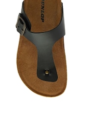 Dunlop Black Toe Post Ladies Sandals - Image 4 of 4