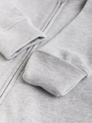 Grey Essential Zipped 100% Cotton Baby Sleepsuits 3 Pack (0-3yrs) - Image 9 of 11