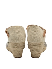 Dunlop Grey Ladies Wedge Espadrille Shoes - Image 3 of 4
