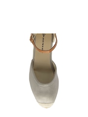 Dunlop Grey Ladies Wedge Espadrille Shoes - Image 4 of 4