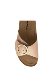 Dunlop Pink Ladies Single Large Buckle Footbed Sandals - Image 4 of 4