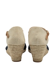 Dunlop Blue Ladies Wedge Espadrille Shoes - Image 3 of 4