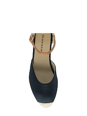 Dunlop Blue Ladies Wedge Espadrille Shoes - Image 4 of 4