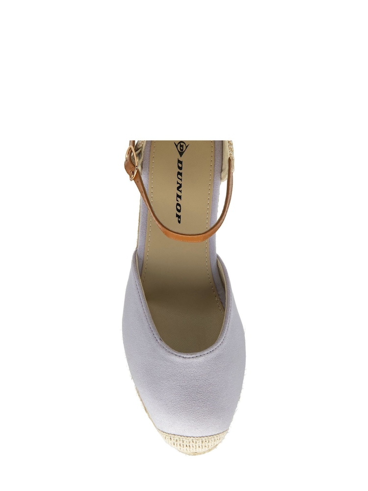 Blau - Dunlop Damen Espadrille-Sandalen mit Keilabsatz - Bild 4 von 4 Blau - Dunlop Damen Espadrille-Sandalen mit Keilabsatz - Bild 4 von 4