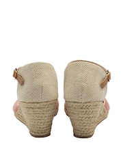 Dunlop Pink Ladies Wedge Espadrille Shoes - Image 3 of 4