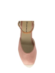 Dunlop Pink Ladies Wedge Espadrille Shoes - Image 4 of 4