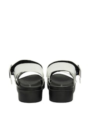 Dunlop White Ladies Flatform Sandals - Image 3 of 4