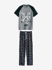 Character Grey Star Wars 100% Cotton Pyjamas - Image 1 of 3