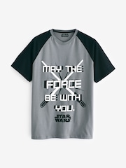 Character Grey Star Wars 100% Cotton Pyjamas - Image 2 of 3