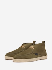 Oliver Sweeney Green Calf Suede Chukka Espadrilles Shoes - Image 3 of 5