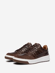 Oliver Sweeney Brown Calf Leather Trainers - Image 3 of 5