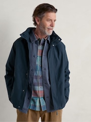 Seasalt Cornwall Blue Mens Sea Edge Coat - Image 3 of 5