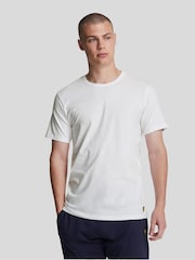 Lyle & Scott White Basic T-Shirts 3 Pack - Image 1 of 5