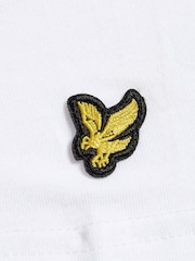 Lyle & Scott White Basic T-Shirts 3 Pack - Image 5 of 5