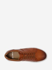 Oliver Sweeney Brown Leather Cupsole Trainers - Image 4 of 5