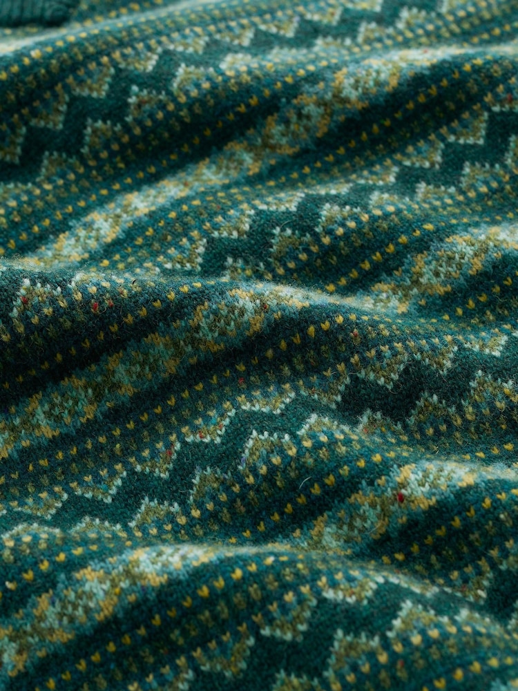 Seasalt Cornwall Green Fair Isle Walt Mens Tank Top - Image 5 of 5
