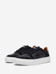 Oliver Sweeney Blue Hand Finished Calf Leather Cupsole Trainers - Image 3 of 5
