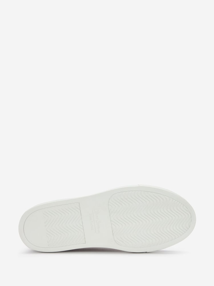 Oliver Sweeney Blue Hand Finished Calf Leather Cupsole Trainers - Image 5 of 5