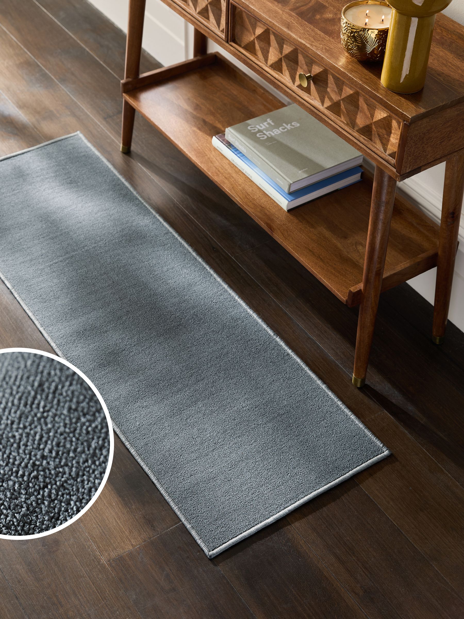 Buy Grey Washable Runner from the Next UK online shop