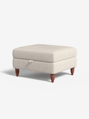 MADE.COM Pax Boucle Off White Orson Footstool - Image 1 of 3