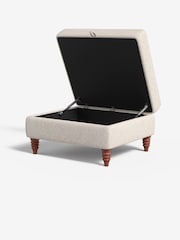 MADE.COM Pax Boucle Off White Orson Footstool - Image 2 of 3