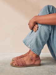 Rust Brown Forever Comfort® Weave Sandals - Image 1 of 1