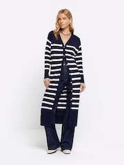 River Island črtast; progast Longline pletena jopa - Slika 1 iz 4