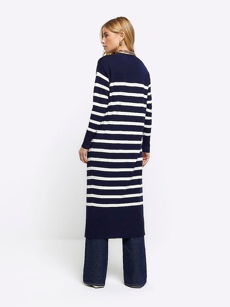 River Island črtast; progast Longline pletena jopa - Slika 2 iz 4