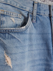 River Island Blue High Rise Wide Leg Baggy Jeans - Image 5 of 6